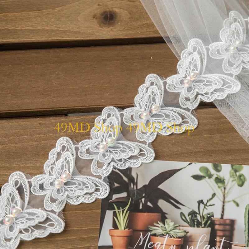 Lace Ribbon Trim - 49MD 1 Yard Bowknot per Farfalla