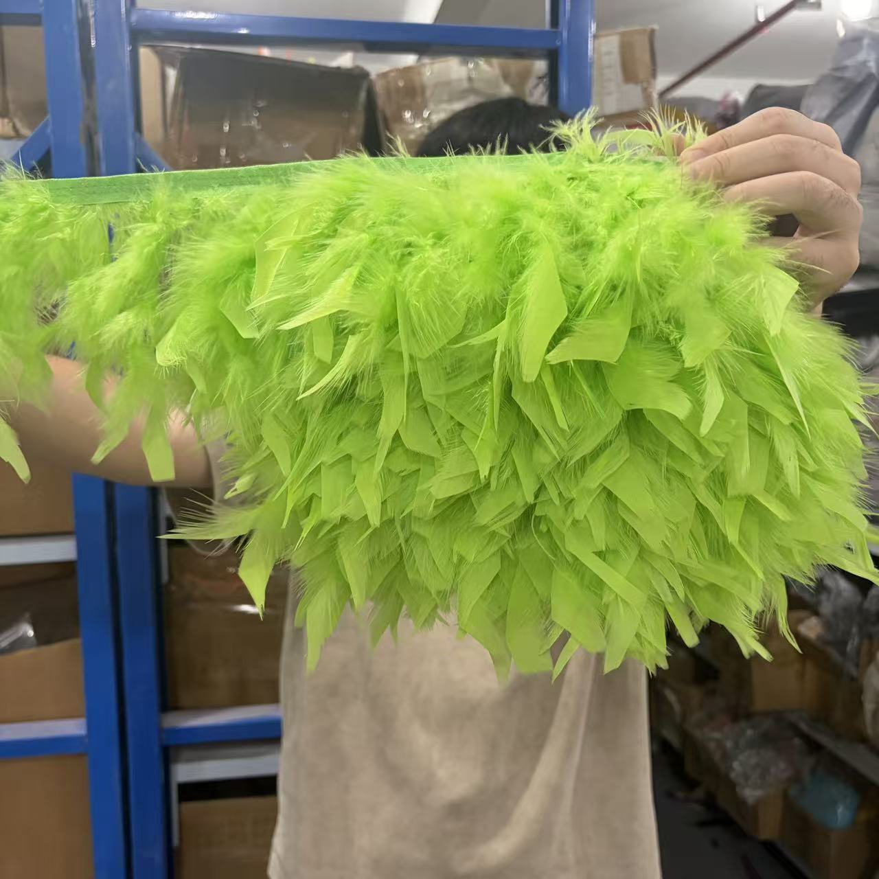 Feather Trim Marabou - Nastro di Piume di Marabù Naturali