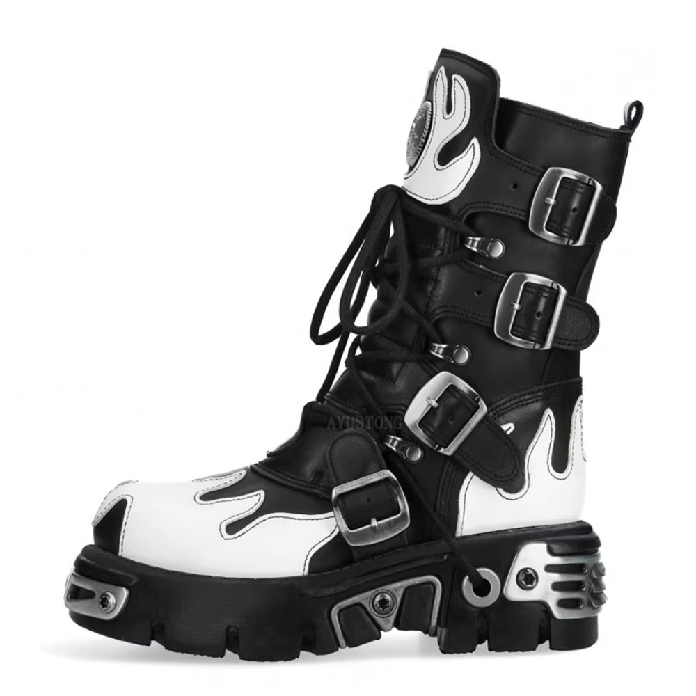 Nuovi Stivali da Moto Punk Got - Guipure Lace Panel recensione e prezzo