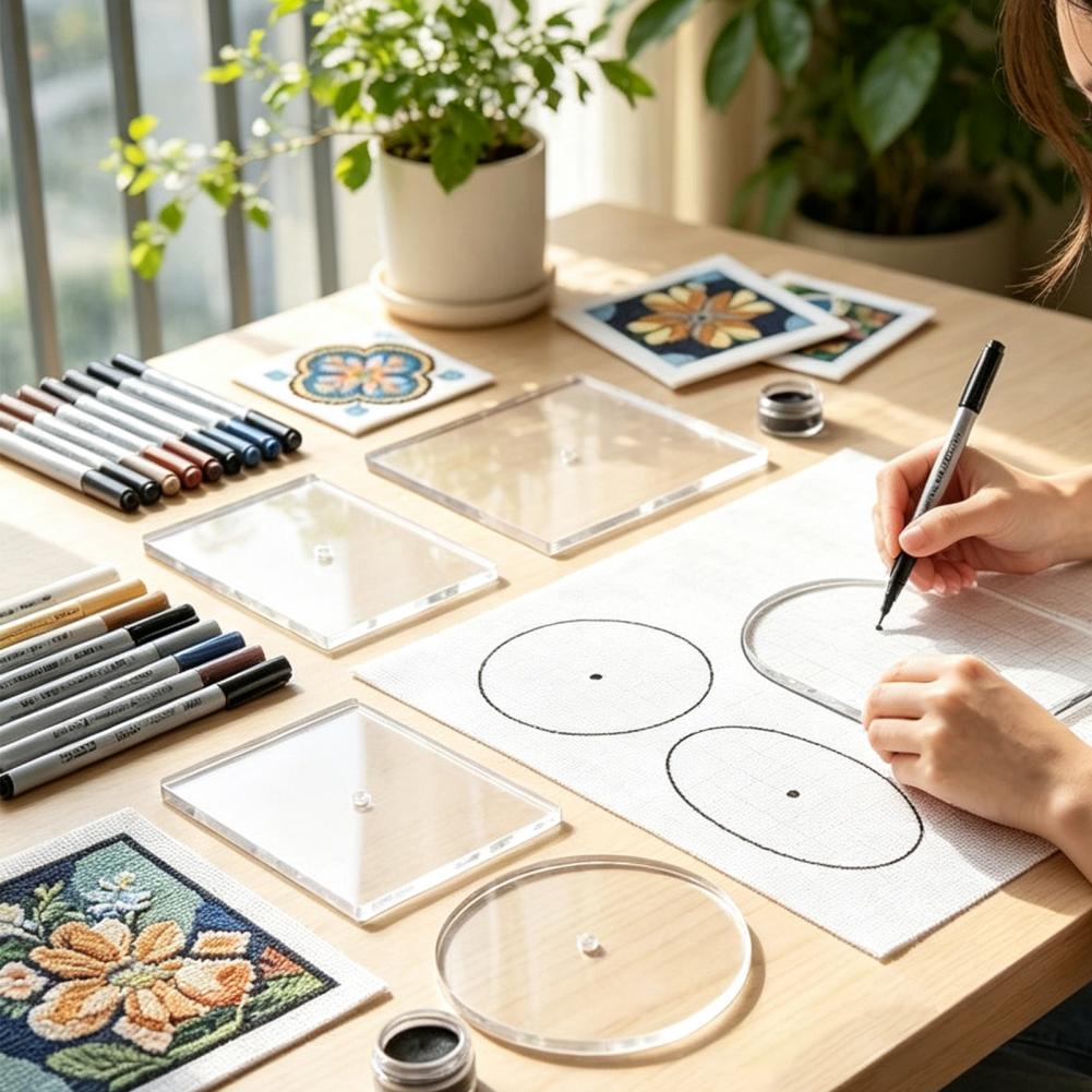 Set di 5 stencil per ricamo in - Embroidery Craft recensione e prezzo