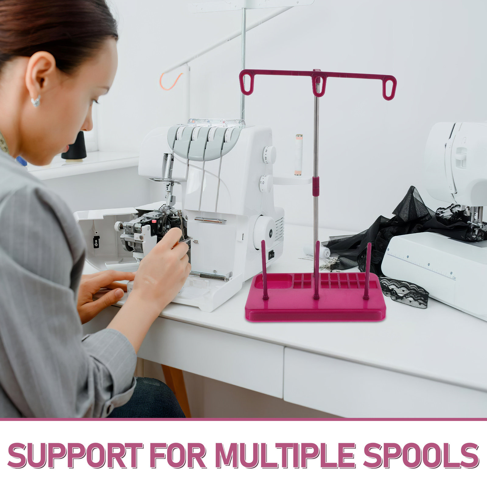 Supporto per 3 Bobine di Filo  - Embroidery Craft recensione e prezzo