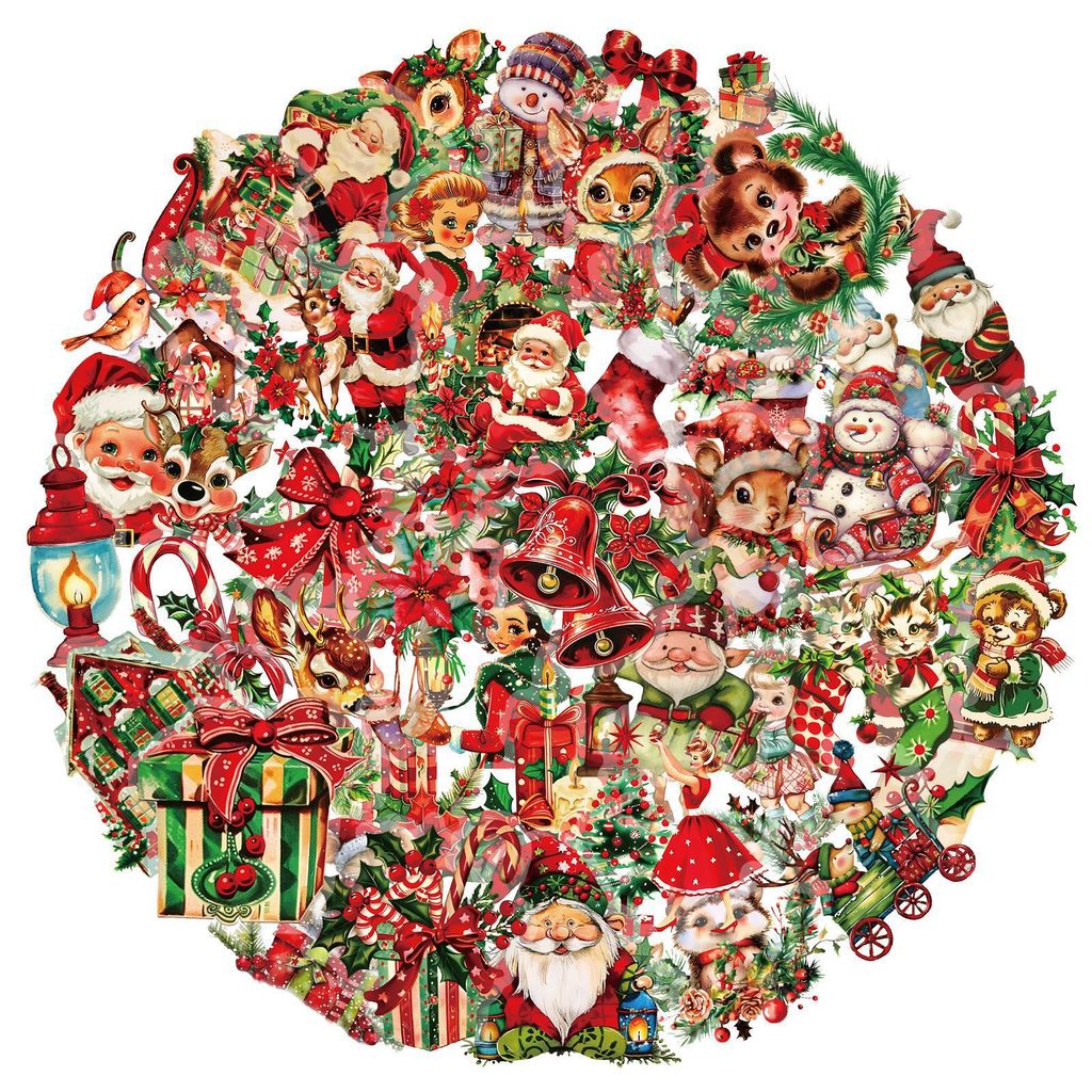 50 Adesivi in PET a Tema Babbo - Christmas Craft Embellishment recensione e prezzo