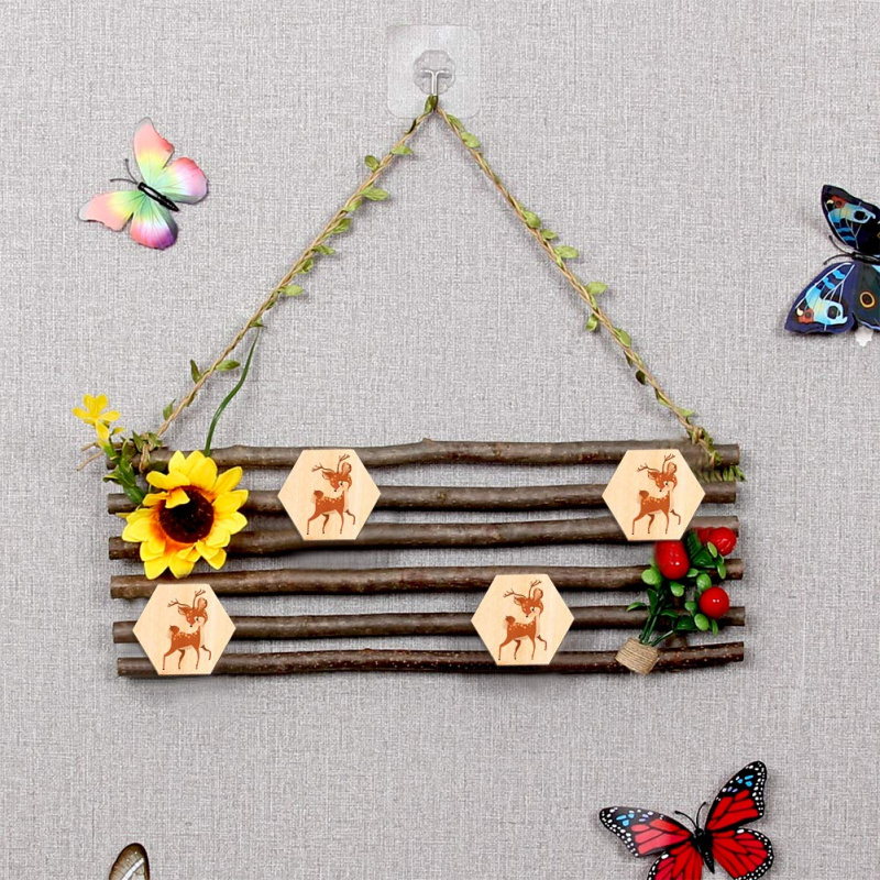 Dischi Esagonali in Legno Grez - Christmas Craft Embellishment recensione e prezzo